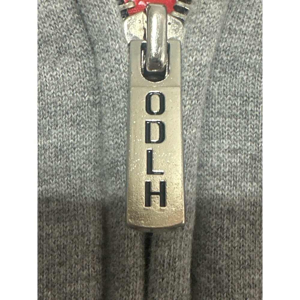 VTG Oscar De La Hoya Full Zip Hoodie Gray ODLH Boxing Graphic Mens Sweatshirt - Picture 6 of 10